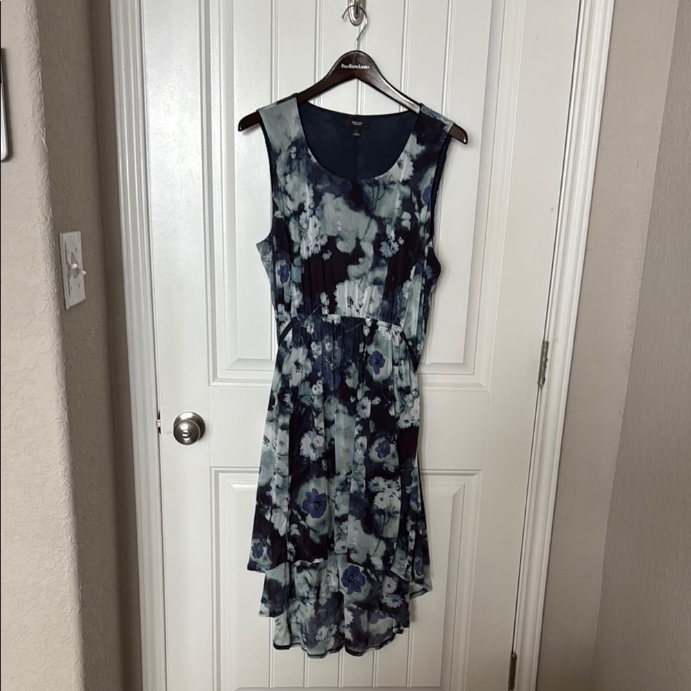 Vera Wang Black High Low Sundress Scoop Neck